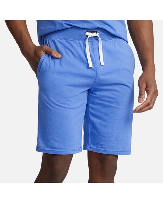 Polo Ralph Lauren Blue Cotton-Jersey Lounge Shorts for men