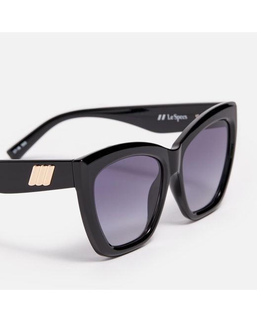 Le Specs Blue Vamos Oversized Tritan Sunglasses