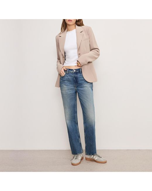 GOOD AMERICAN Blue Good Standard Straight Denim Jeans