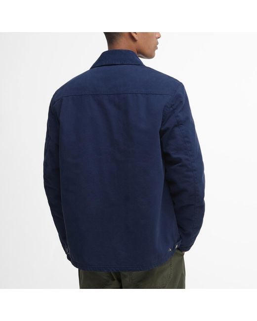 Barbour Blue Tyne Casual Cotton Jacket for men