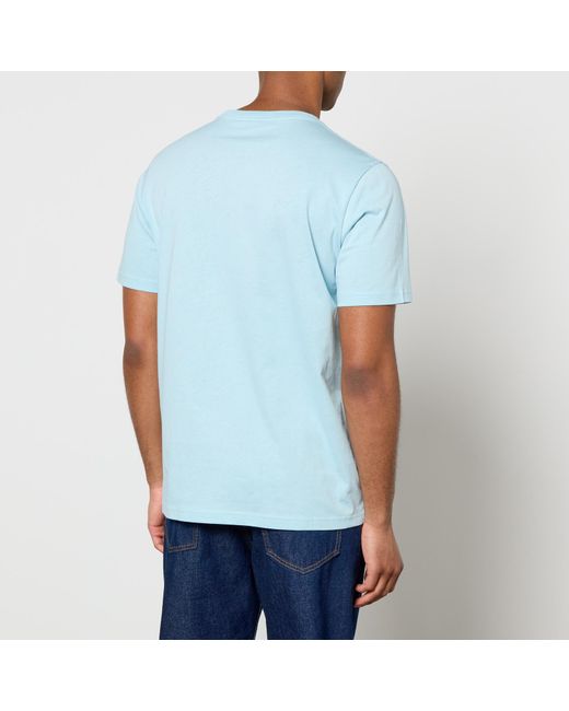 PS by Paul Smith Blue Zebra Logo-Appliquéd Organic Cotton-Jersey T-Shirt for men