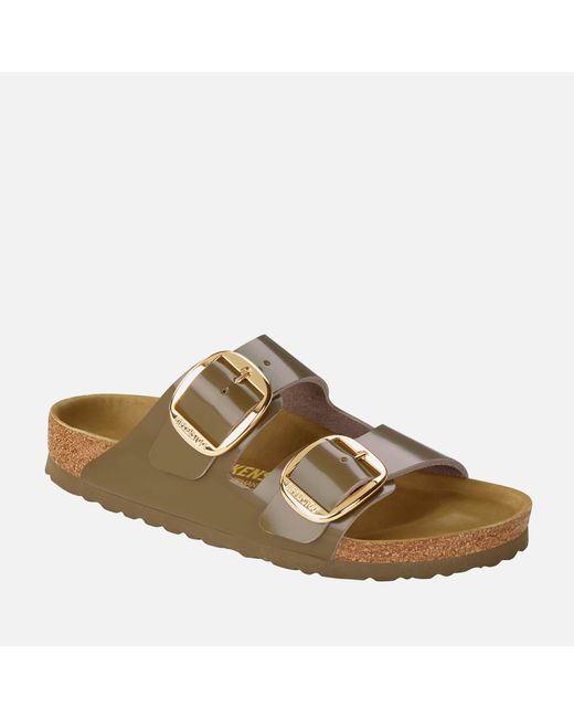Birkenstock Double Strap Leather Sandals in Brown Lyst Australia