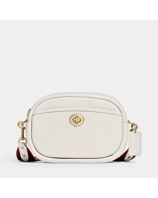 COACH Soft Pebble Leather Camera Bag Lyst