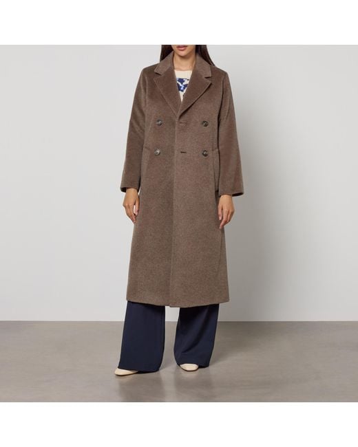 Weekend by Maxmara Brown Zufolo Wool-Blend Coat