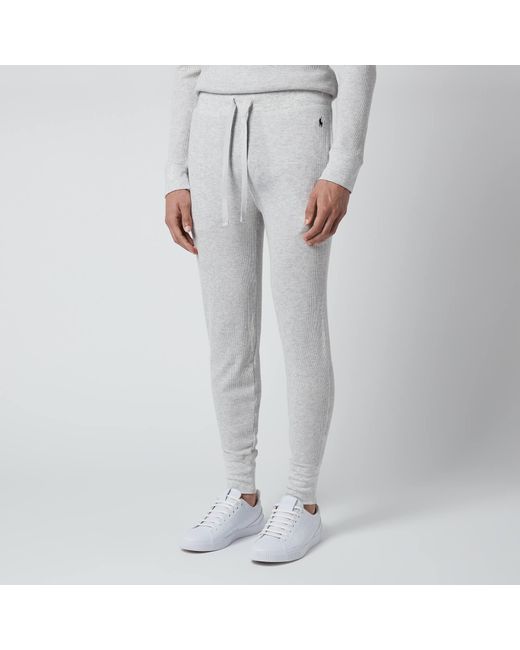 Polo Ralph Lauren Cotton 40/01 Waffle Knit Jogger Pants in Grey (Gray) for Men - Lyst