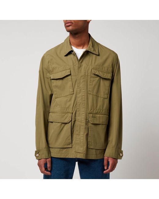 Woolrich Military Cotton Field Jacket in Green for Men Lyst