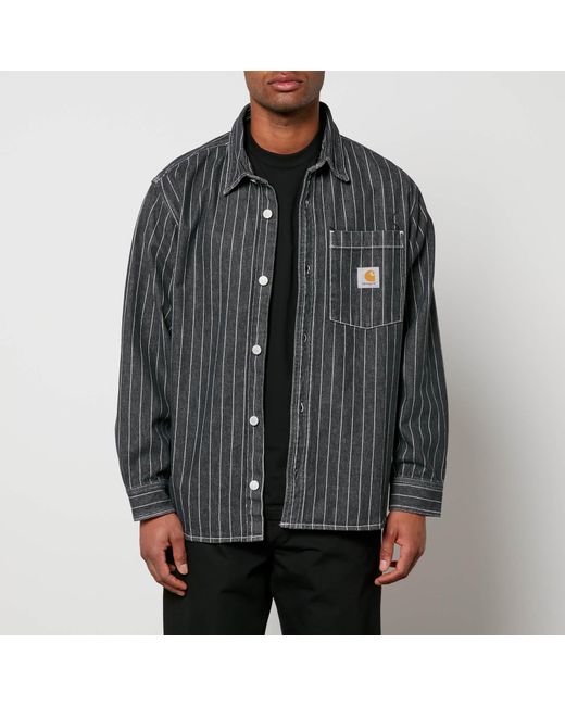 carhartt men's denim shirt
