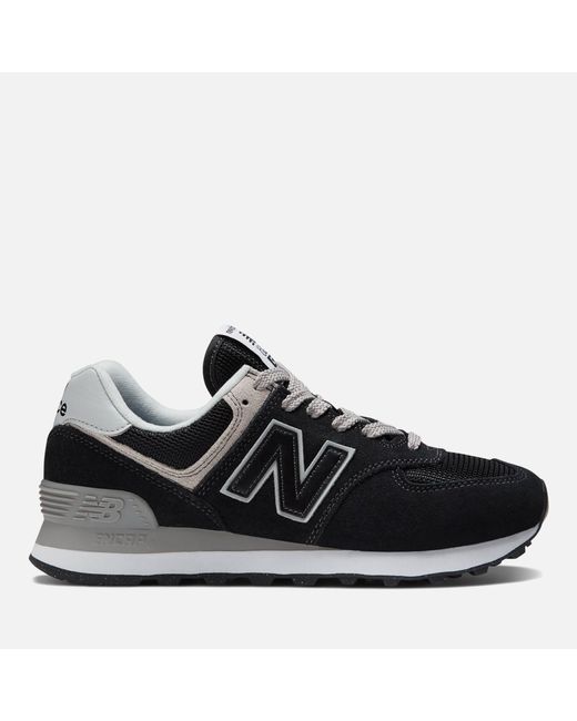 New Balance Rubber 574 Evergreen Pack Trainers in Black | Lyst