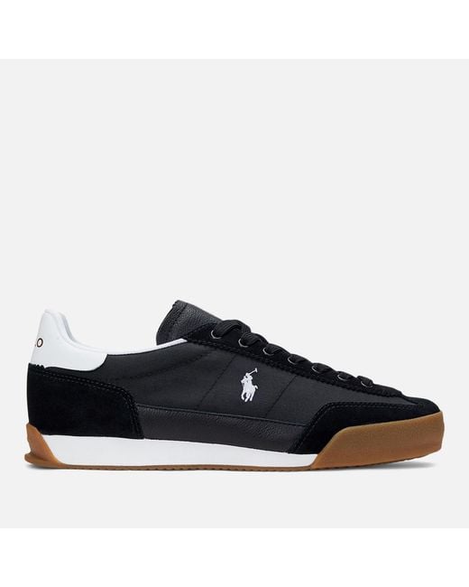 Polo Ralph Lauren Blue Hester Low Top Canvas Trainers for men