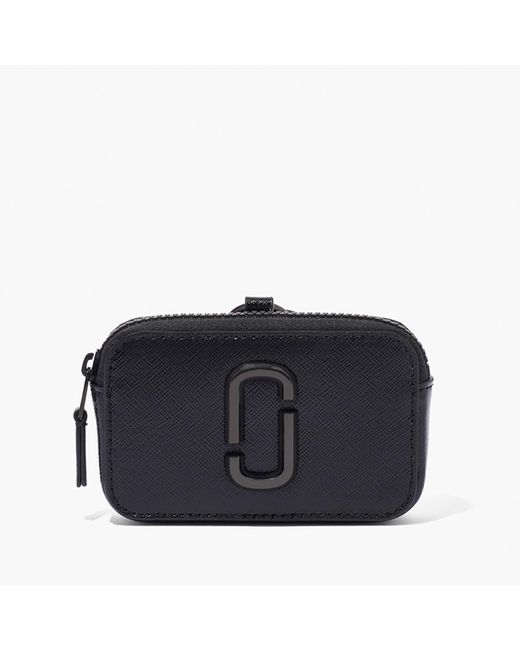 Marc Jacobs Blue Nano Snapshot Leather Charm Pouch