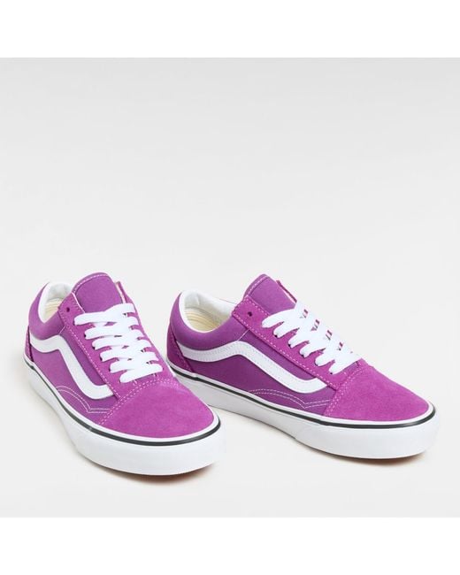 Vans Purple Old Skool Suede/Canvas Trainers