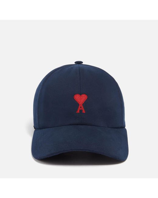 AMI Blue Adc Embroidered Cotton-twill Baseball Cap for men