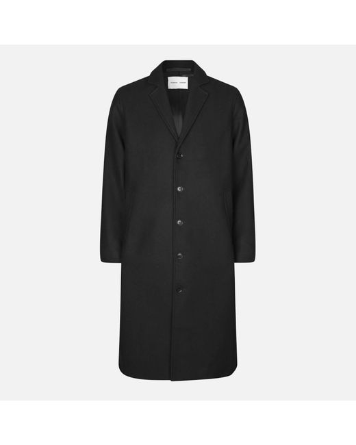 Samsøe & Samsøe Black Tesfa Wool-Blend Coat for men