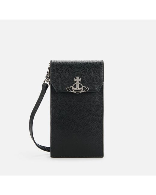 Vivienne Westwood Leather Jordan Phone Bag in Black | Lyst