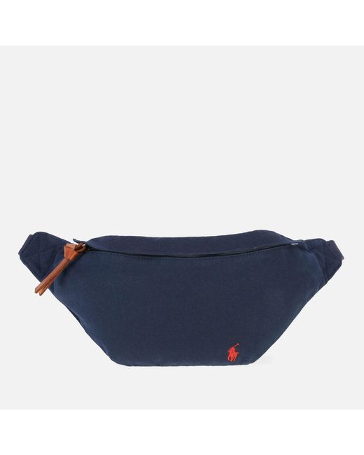 Polo Ralph Lauren Blue Canvas Medium Waist Bag for men
