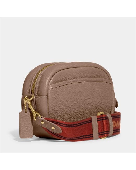 COACH Soft Pebble Leather Camera Bag in Brown Lyst