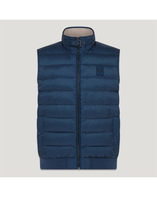 Belstaff Blue Circuit Down-Filled Nylon Gilet for men