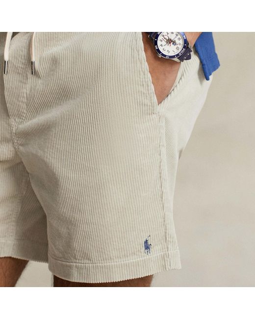 Polo Ralph Lauren Natural Prepster Cotton-corduroy Shorts for men