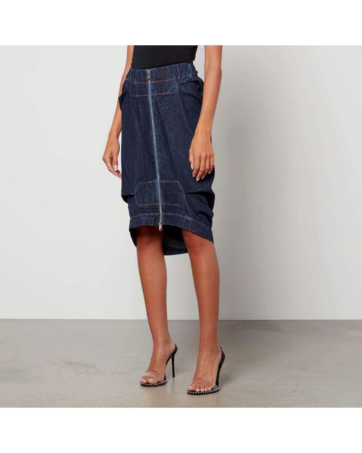 Vivienne Westwood Blue Denim Midi Skirt