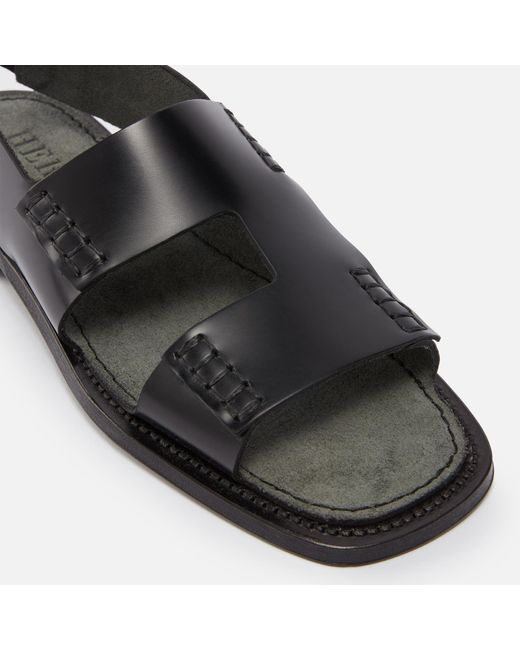 Hereu Black Llaut 2 Leather Sandals