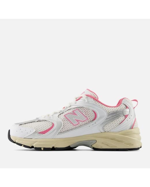 New Balance White 530 Faux Leather Trainers