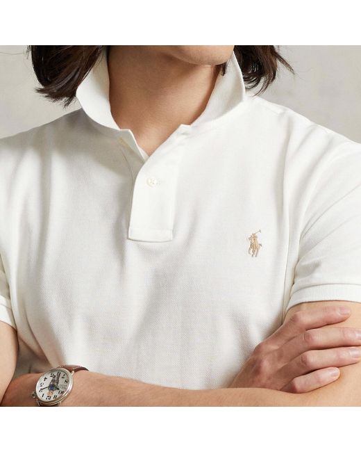 Polo Ralph Lauren White Cotton-piqué Polo Shirt for men
