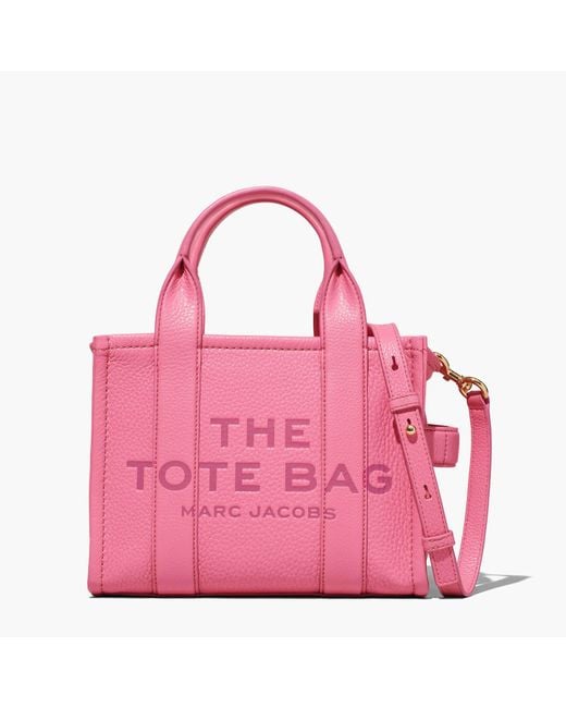 Marc Jacobs The Leather Mini Tote Bag in Pink Lyst Australia