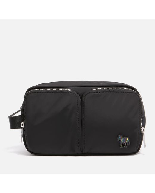 PS by Paul Smith Black Recycled Shell Wash Bag for men
