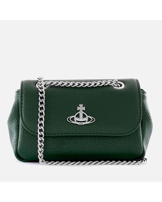 Vivienne Westwood Green Vegan Textured-leather Small Purse