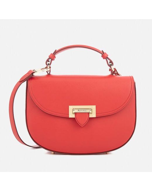 Aspinal Red Letterbox Saddle Bag