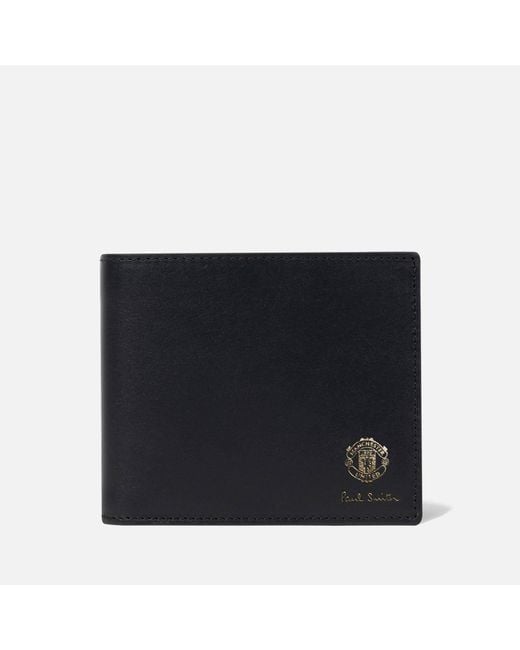 Paul Smith Black Manchester United Leather Wallet for men