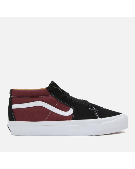 Vans Brown Sk8-Mid Reissue 83 Canvas And Suede Trainers