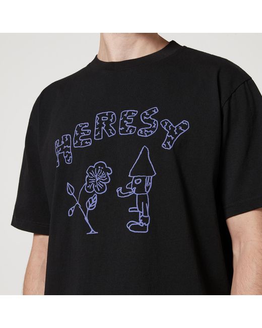 Heresy Black Naturist Cotton-Jersey T-Shirt for men