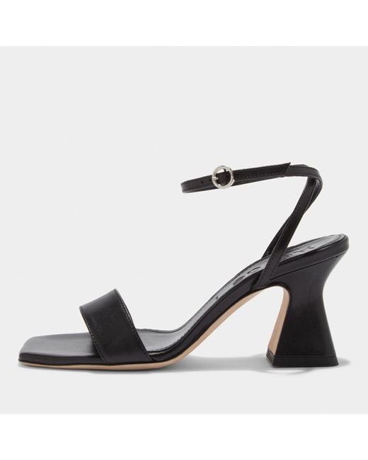 Aeyde Black Fenna Leather Heeled Sandals