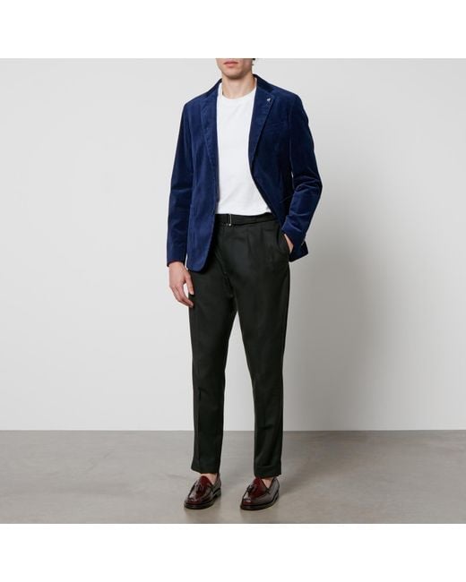 Boss Blue C-Hanry Stretch-Cotton Blazer for men
