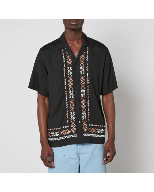 Carhartt WIP Black Carhartt Coba Embroidered Woven Shirt for men