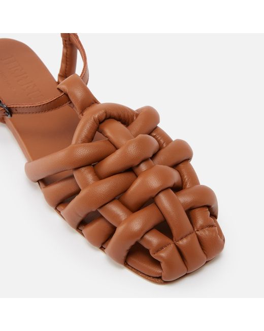 Hereu Brown Cabersa Leather Fisherman Sandals