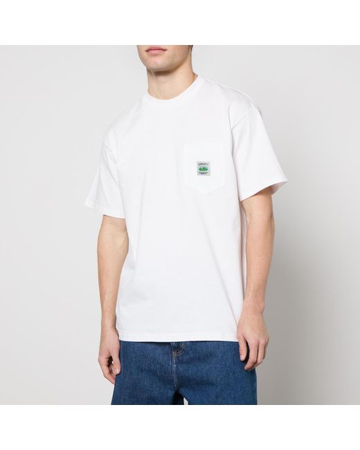 Carhartt White Field Pocket Cotton-jersey T-shirt for men