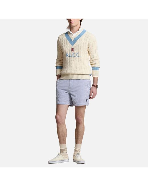 Polo Ralph Lauren Blue Prepster Cotton-seersucker Shorts for men
