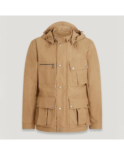 Belstaff Natural Centenary Coated Hexgonal Ripstop Field Jacket for men