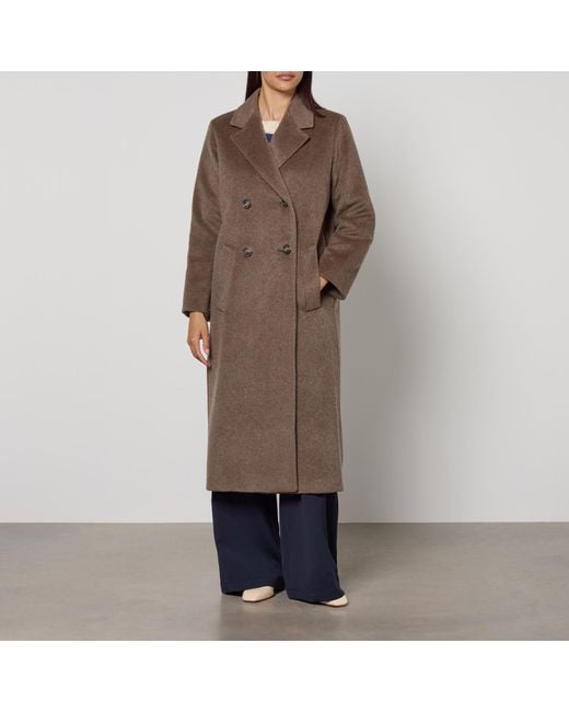 Weekend by Maxmara Brown Zufolo Wool-Blend Coat