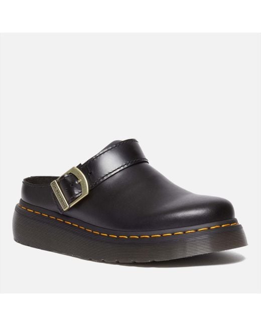 Dr. Martens Black Archive Leather Mules