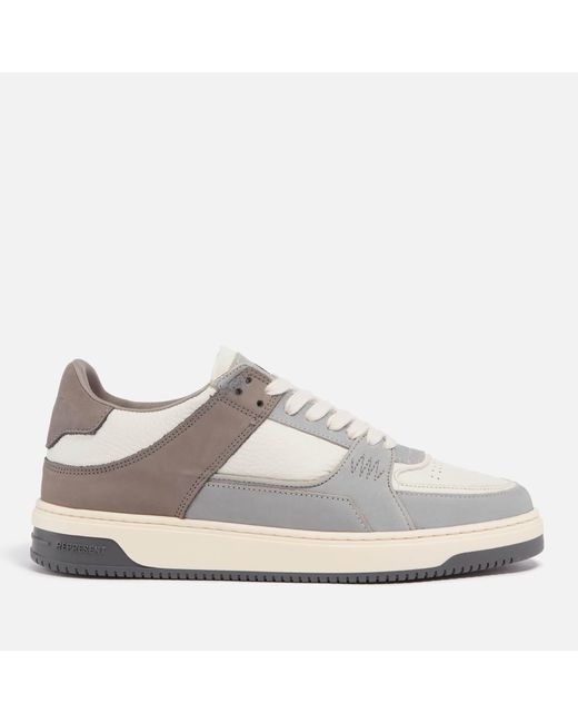 Represent White Apex Suede And Leather Trainers for men