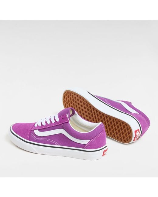 Vans Purple Old Skool Suede/Canvas Trainers