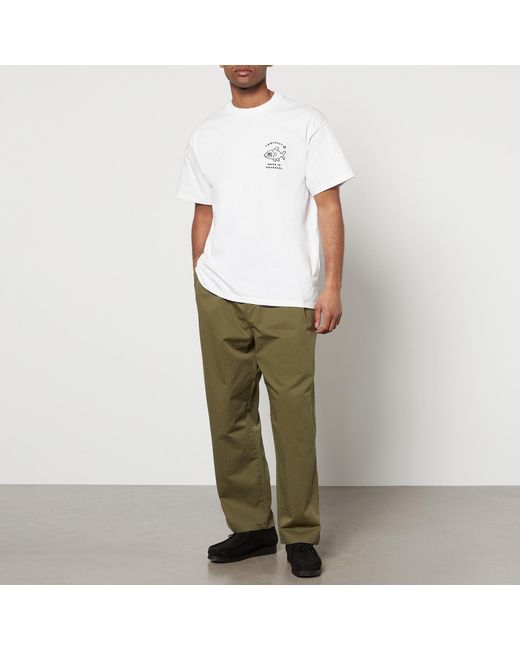 Carhartt Green Marv Cotton-canvas Pants for men
