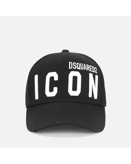 DSquared² D2 Icon Baseball Cap in Black for Men - Lyst