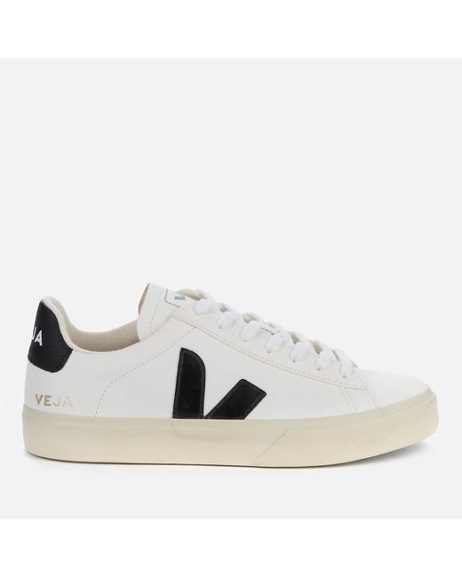 Veja White Campo Chrome Free Leather Trainers