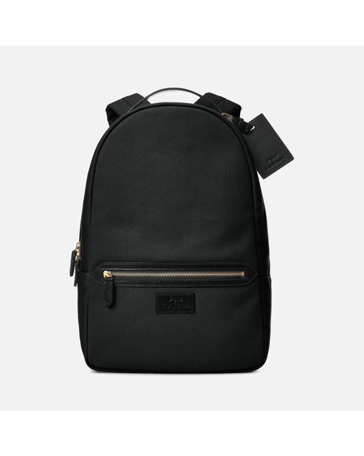 Polo Ralph Lauren Black Leather-trim Canvas Backpack for men
