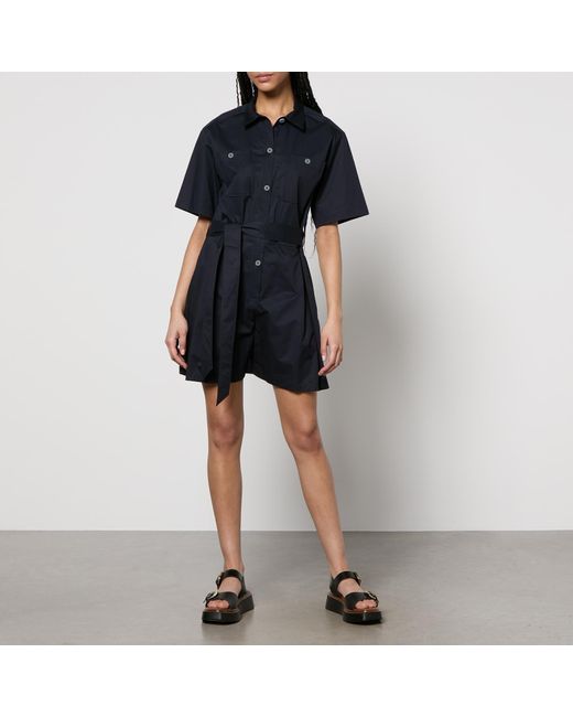 PS by Paul Smith Black Belted Cotton Playsuit