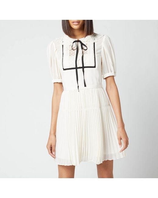 self portrait collar dress